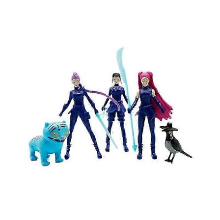 5 stk./sæt Kpop Demon Hunters Action Figur Legetøj Derpys Tiger Rumi Mira Zoey Sussy Figurine Dukke