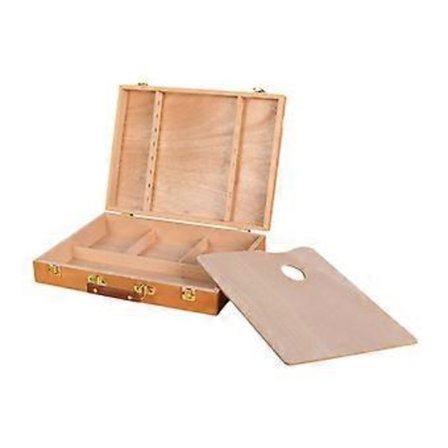 Kunstnerutstyr Boks Tre Organizer for Pastell Blyant Maling Pensler Malerier