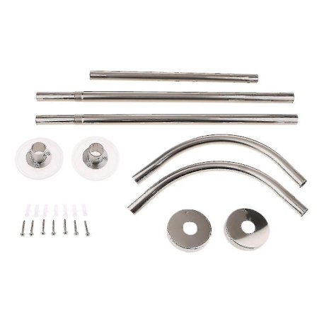 Stål Bruseforhæng Hjørne Skinne Stang