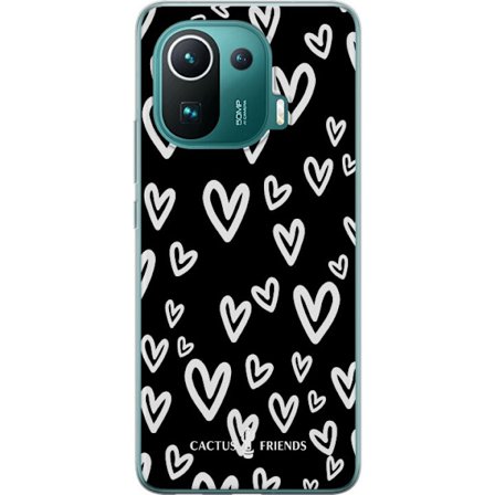 Kompatibelt Mobildeksel til Xiaomi Xiaomi Mi 11 Pro Cactus and Friends - Handdrawn Love Chaos