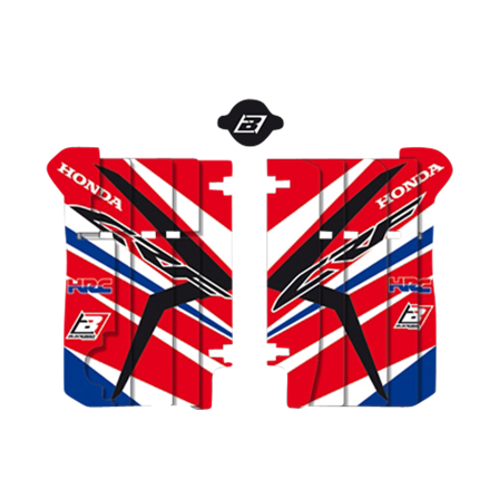 Radiatorbeschermingsstickers Blackbird Team HRC Replica - Honda CRF 450R 2009-2012