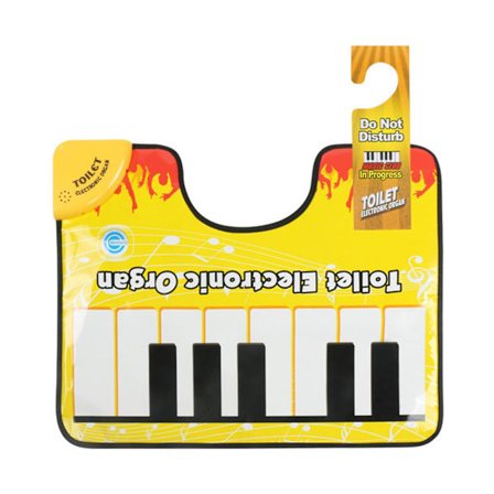 Toilet Electronic Organ Mat Battery Operated Musical Potty Mat for Toilet