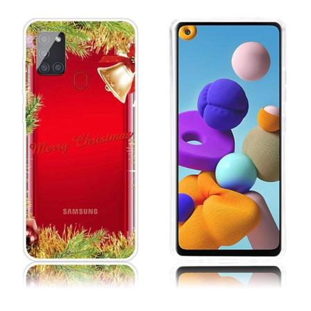 Juletaske til Samsung Galaxy A21s - Juleklokke Gold
