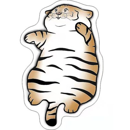 Tigermönstrad Matta Djurmönster Liten Matta Konstläder Ko Hud