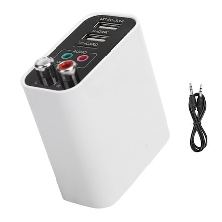Bluetooth-adapter Bluetooth 5.0 mottaker sender 3,5 mm til trådløs AUX-lyd 110-240V standard EU-plugg