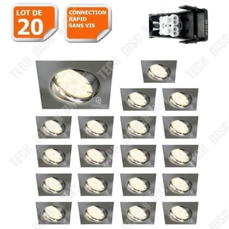 LED-taklampa - TD - GU10 - 5W - 600LM - Kallvit - Inomhus