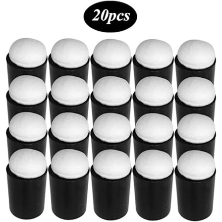 Skummatta 20 st Finger Svamp Sugkopp Målningsverktyg Skum