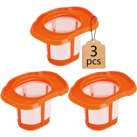 ING 3-pak Hepa-filter - Erstatningsfilter passer til Hhvkf10 - Passer til Black & Decker håndholdt støvsuger - Passer til modeller Bhhv520bt 