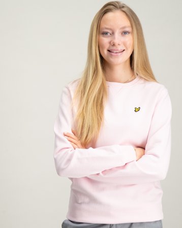Lyle & Scott Crew Neck Sweatshirt Roze Truien Meisjes - Kids Brand Store