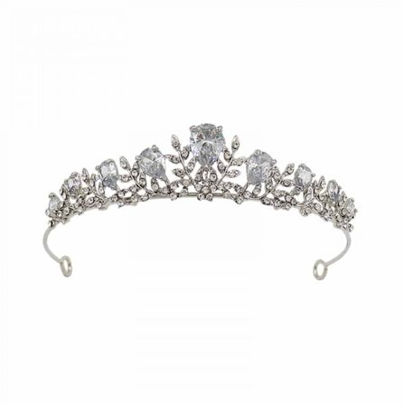 #Zirkon Brudeslør Tiara Krone Legering#