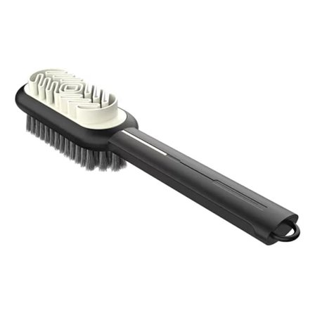 Dobbeltsidig skobørste Skorenser SVART