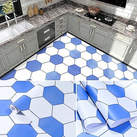 Selvklæbende gulv vandtæt skridsikker badeværelse køkken stue tyk og slidstærk