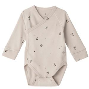garbo&friends Muted Pink Cherry Baby Body 6-9 Months - All in ones - 6-9 months - Red