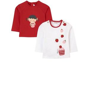Mayoral 2-Pack Red Strawberry T-shirt - Tops - 6-9 months - Red - Mädchen
