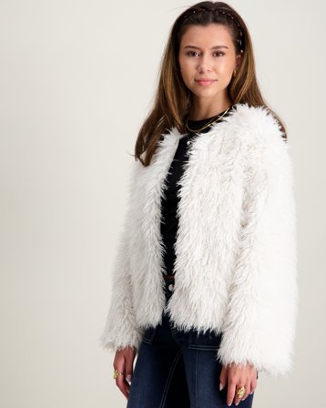 RYVLS Faux Fur Jacket Hvid Jakker Pige - Kids Brand Store