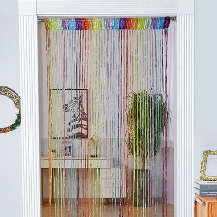 1 x Dørgardin Myggnett Streng for Dørdeler eller Gardin