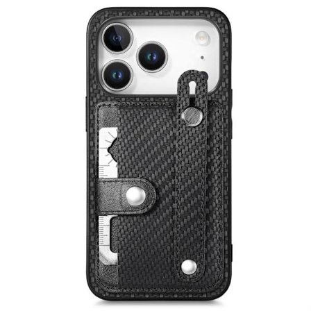 iPhone 17 Pro Skal med Handledsrem, Kickstand och Kortficka samt Verktygskniv