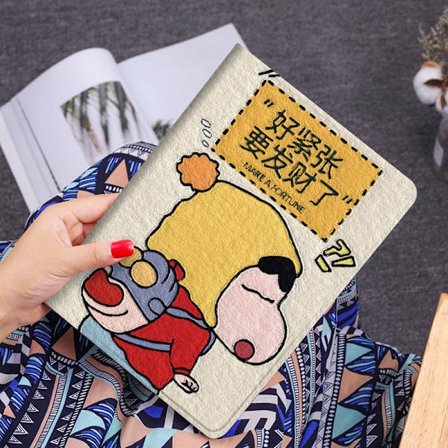 Stilrent fodral för iPad 2017/2018 9.7" Book Fortune Small Full Silikonrem