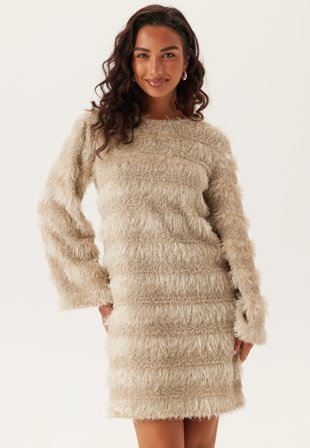 Ida Sjöstedt - Sabrina Dress - Greige - Kläder - - Bubbleroom