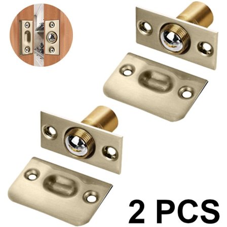 2 stk. kuglelås til skabslåger, justerbar rullelås i rustfrit stål til altandør, hardwarekuglelåse