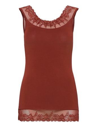 Florence Top T-shirts & Tops Sleeveless Tummanpunaiset Cream