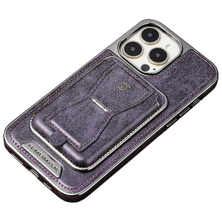 RMBMAX Fodral för iPhone 12 Pro Max 6,7 tum med avtagbart kortfack och stativ