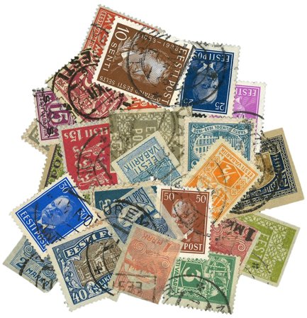 Estland - 35 forskellige frimærker - Stemplet