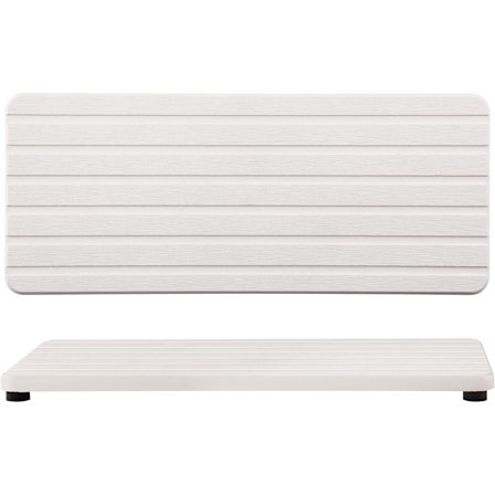 2-pak Absorberende Diatoméjord Brikker 24 cm x 10 cm, Diatoméjord Badeværelsesskål, Absorberende Sten til Moderne Hjem Håndsæbe, Naturlig