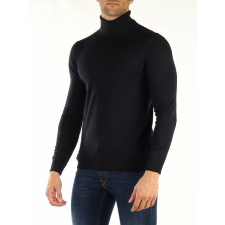 Alpha Studio Turtlenecks Sort, Herre Rullekraver, Størrelse: M