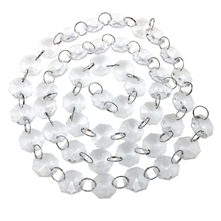 5 st 1m Kristallpärlsträng Hängande Gardin