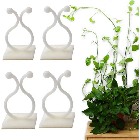 Växtklätterväggfäste Clips - 50 st Vinranke Clips Blomclips Vinranka Växtklättervägg Fixerare
