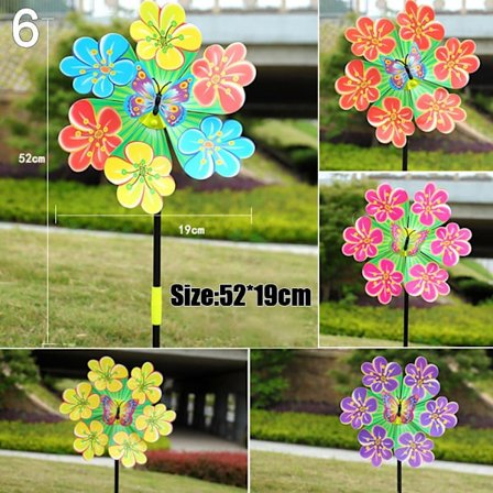 Färgglada djurväderkvarnar Layout Pinwheels Leksaker 6 6