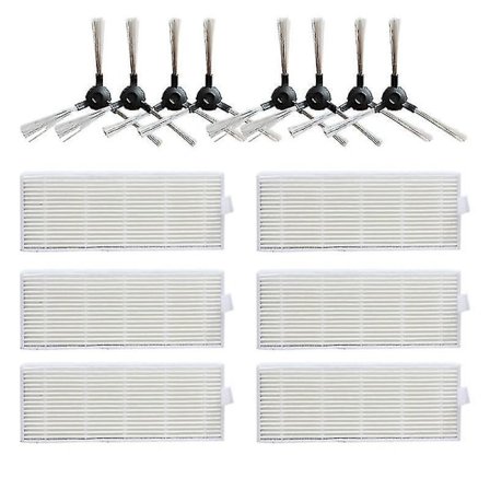 Sidoborste HEPA-filter för Cleanmate S950 Robotdammsugare Reservdelar Tillbehör Borstar Filter Ersättningskit [LGL]