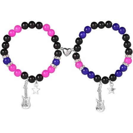 2-osainen TV-setti, tyttöjen rannekoru, ystävyysrannekoru, magneettinen pariskunnan rannekoru, magneettinen rakkausrannekoru.