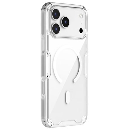 Nillkin Nature TPU Pro magnetiskt fodral kompatibelt med MagSafe för iPhone 17 Pro Max - Transparent