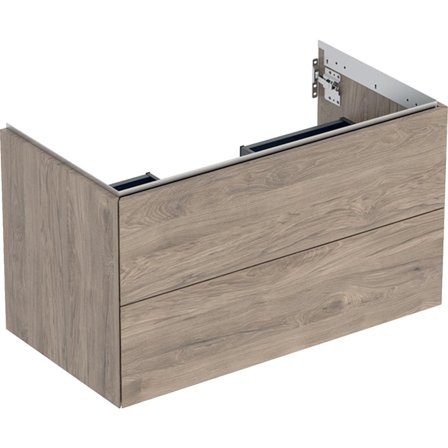 Geberit ONE 505.263.00.6 Kommod 90 x 47 cm, 2 lådor Valnöt, Badrum