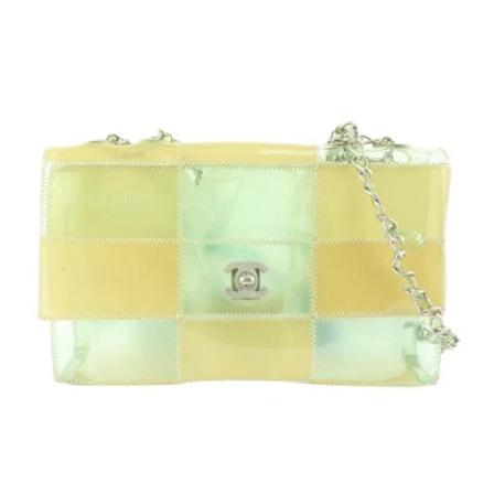 Chanel Vintage, Pre-owned Vinyl chanel-bags Beige, Dames, Maat:ONE Size