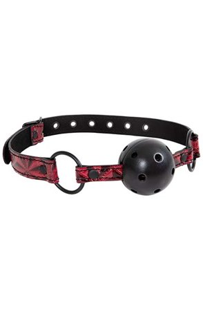 Diabolique Dark Ball Gag Red