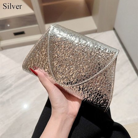 Aftonvesker Paljetter Clutch SØLV