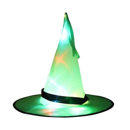 Halloweenhatt Häxhatt Glow Wire Halloween Häxkostym