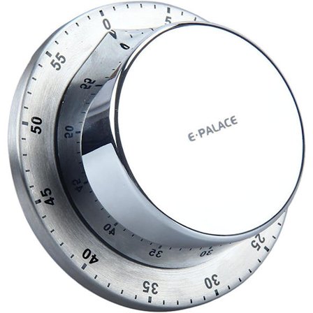 Køkkenur til køkken sølv Elektronisk Magnet Magnetisk 60 mi