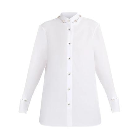 Ermanno Scervino Golden buttons shirt Hvid, Dame Skjorter