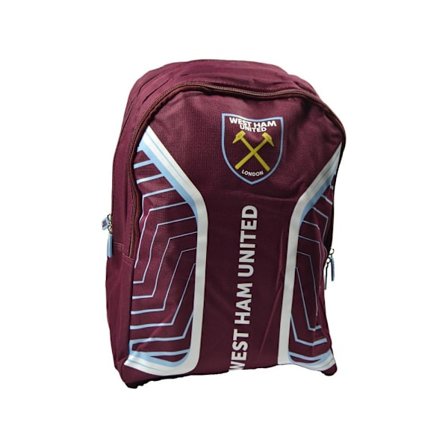 West Ham United FC Unisex Adult Flash Backpack L Claret Red/Sky