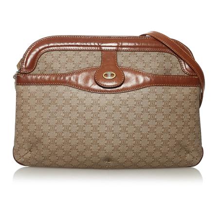 Celine Vintage, Pre-owned Macadam Crossbody Bag Bruin, Dames, Maat:ONE Size