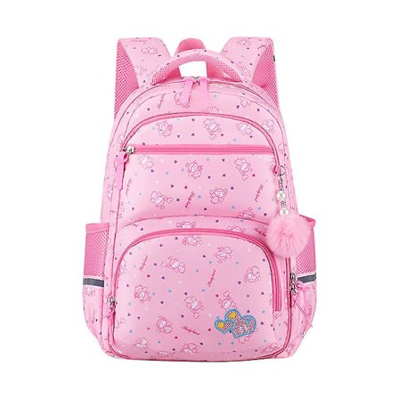 Wabjtam Barnehagesekk Gutter Barneskole Barnehage Skolesekk 16 Tommer (ca. 40cm) Multifunksjonell Søt Stor Kapasitet Rosa 39*28*15c