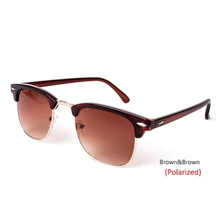 LeonLion Polariserade Halvramlösa Solglasögon Dam/Herr Polariserade UV400 Klassisk Märkesdesigner Retro Oculos De Sol Gafas