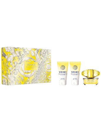 Versace Fragrance Gift Set Yellow Diamond Edt + Shower Gel + Body Lotion - Nude - 150 ML