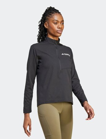 adidas Terrex W Mt Halfz Ls T - Black - XS