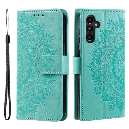 SKALO Samsung S25 FE Mandala Flip Cover - Turkis