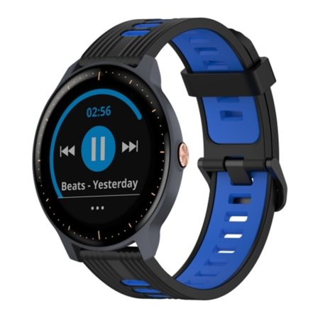 För Garmin Vivoactive 3 Music 20 mm vertikalt mönster tvåfärgat watch
